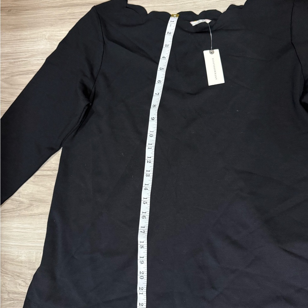 Anthropologie eri + ali women's blouse, black, size L, long sleeve - Picture 2 of 5